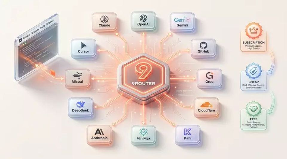 Panduan 9Router: Bikin AI Gateway Lokal Anti Rate Limit (2026)